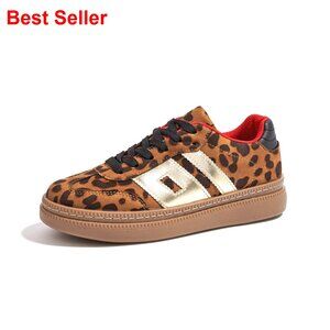 Platform Sneakers with Thick Rubber Gum Sole, Breathable Cushioned Comfort